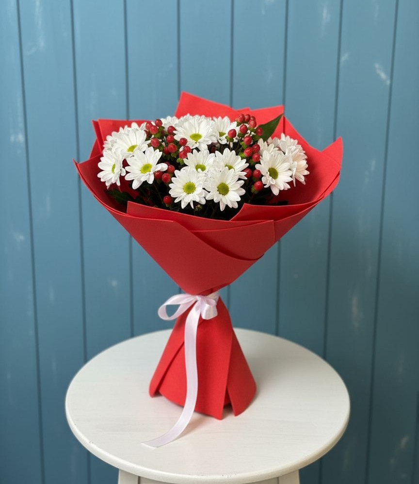 Букет цветов из: Хризантемы в Пачелме