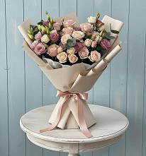 Букет цветов из:  Розы и Лизиантусы #REPLACE_PRED# Пачелме