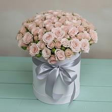 Цветочная композиция из Розы в шляпной коробке #REPLACE_PRED# Пачелме