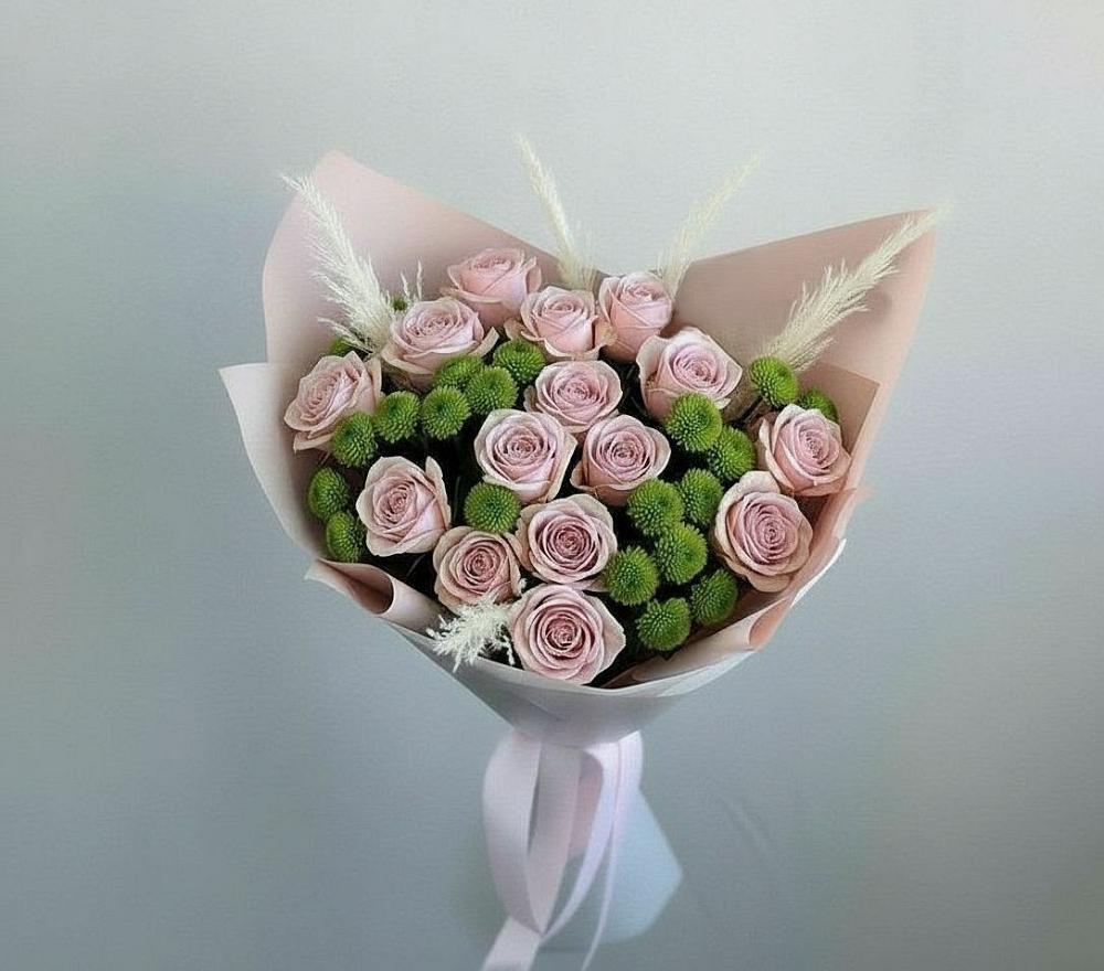 Букет цветов из: Розы и Хризантемы в Пачелме