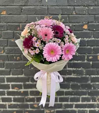 Букет цветов из:  Герберы и Хризантемы в Пачелме