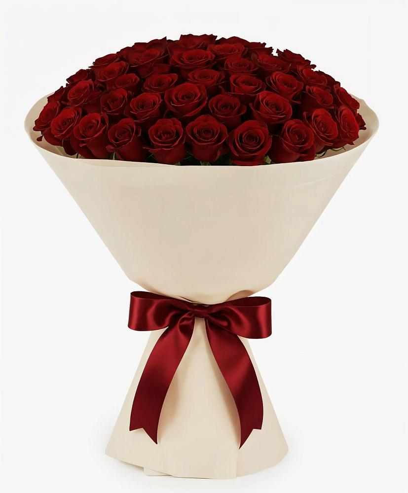 Букет 101 Бордовая роза Блэк Бакарра в Пачелме