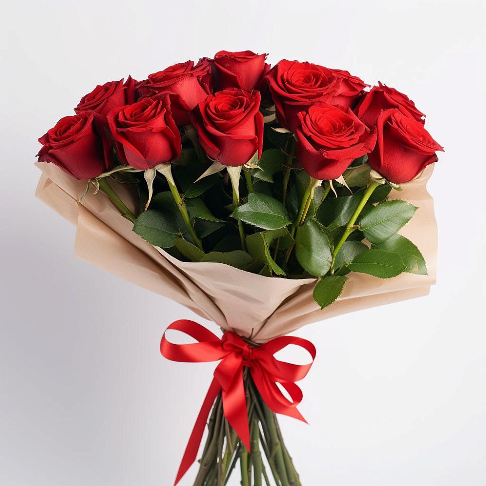 Букет 11 Красных роз Эдлесс Лав в Пачелме